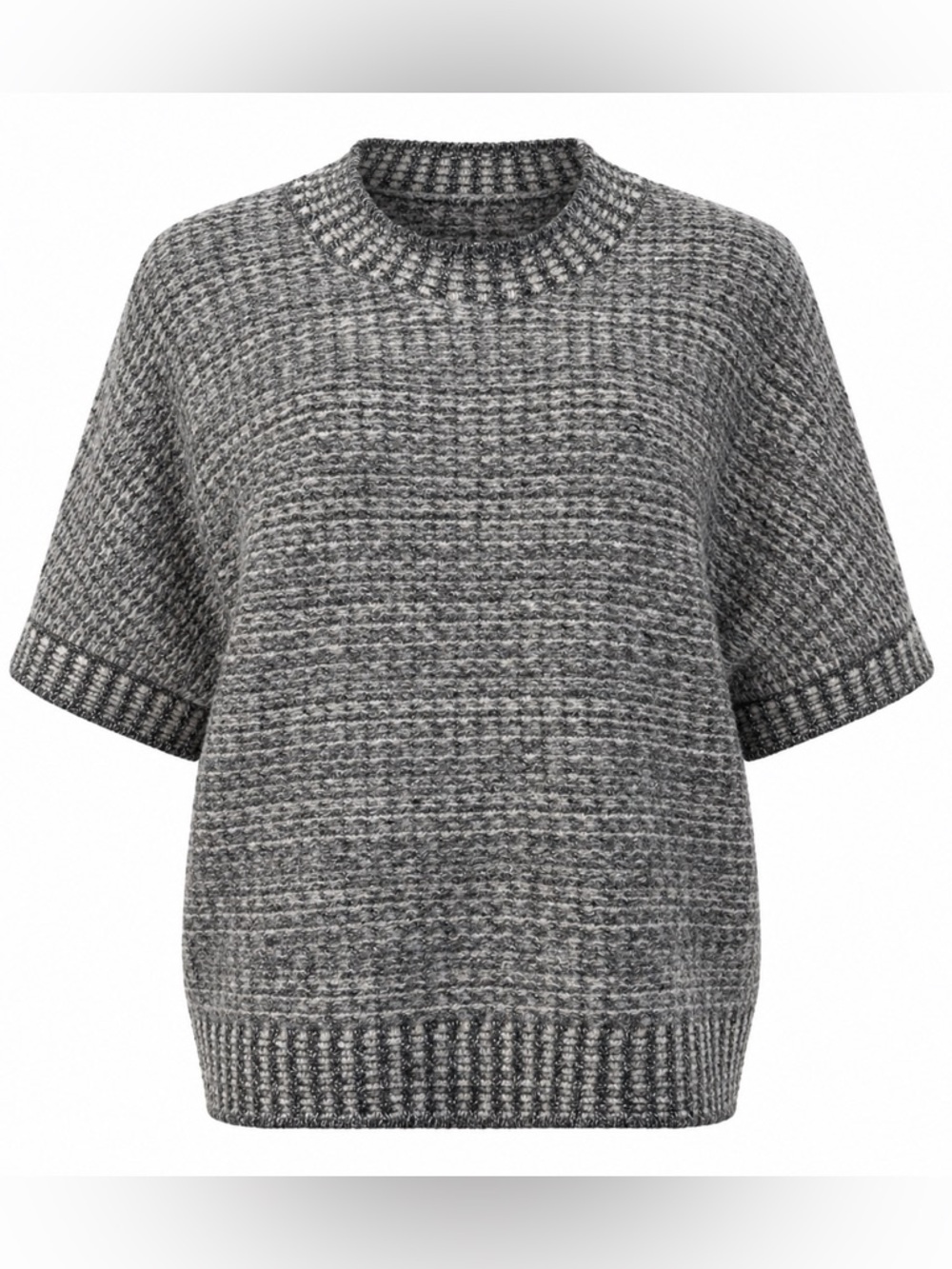 Tribal Jeans Charcoal Textured Knit Sweater large